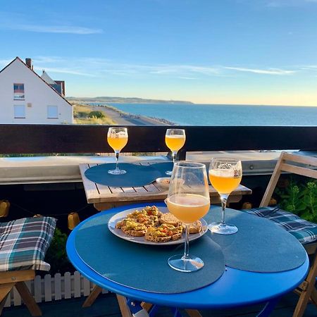 Duplex Avec Jacuzzi Vue Imprenable Sur La Baie De Wissant Lägenhet Exteriör bild
