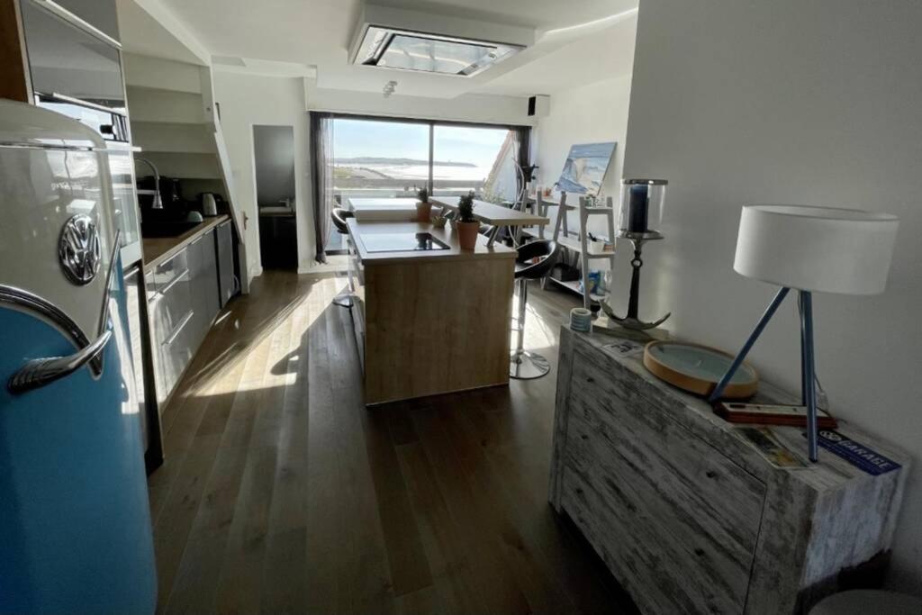 Duplex Avec Jacuzzi Vue Imprenable Sur La Baie De Wissant Lägenhet Exteriör bild
